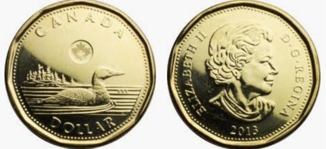 1 Canadian dollar coin