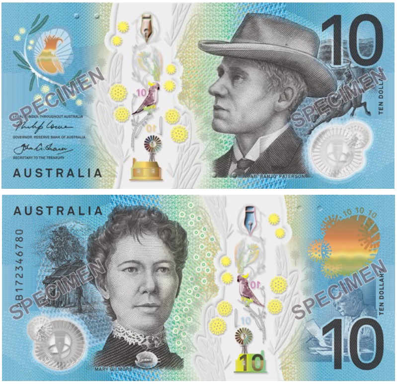 10 AUD banknote