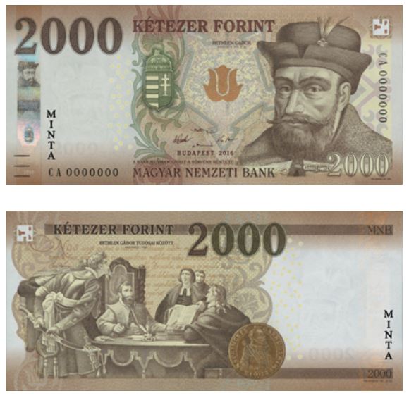 2000 Hungarian Forints banknote (2000 Ft 2000 HUF)