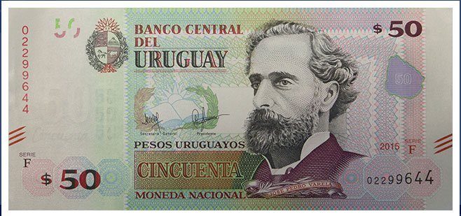 50 Uruguayan pesos banknote 50 UYU obverse