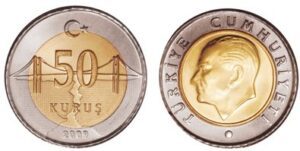 50 turkish kuru coins