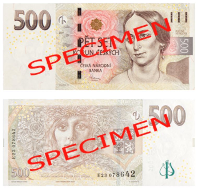 500 czech koruna banknote