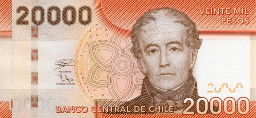 Billete de 20.000 pesos chilenos