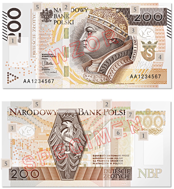 Billete de 200 zloty PLN