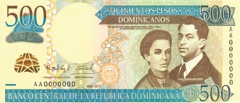 Billete de 500 pesos dominicanos (anverso)