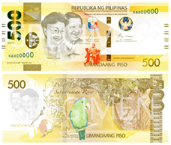 Billete de 500 pesos filipinos (500 PHP)