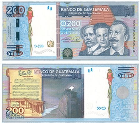 Billete de Q200 en Guatemala