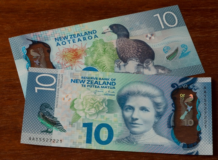 Billetes de 10 dólares neozelandeses 2015