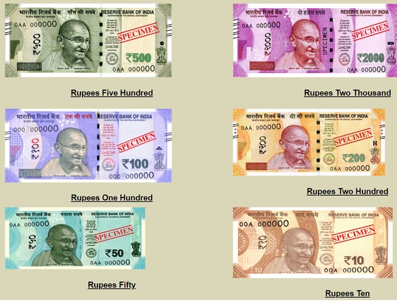 Billetes-de-rupia-india