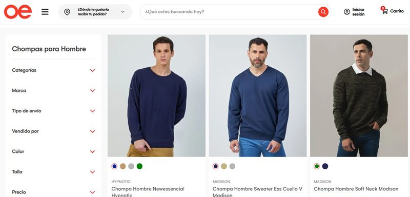 Chompas para hombre Oechsle Perú
