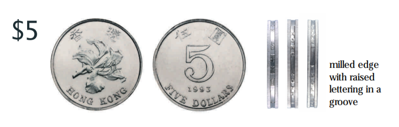 Moneda de 5 dólares de Hong Kong