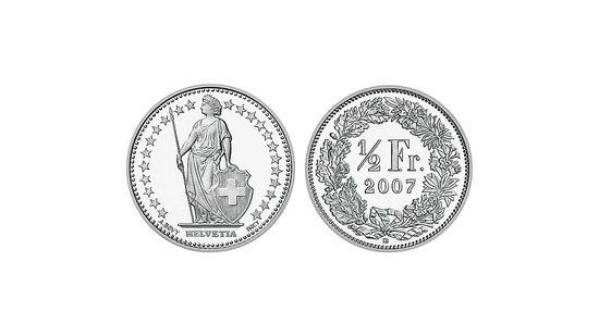 Moneda de medio franco suizo