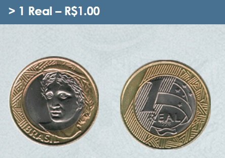 Moneda de un real brasileño