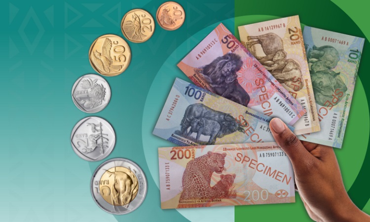Nuevos billetes de rand sudafricano serie mayo 2023 (Foto SARB)