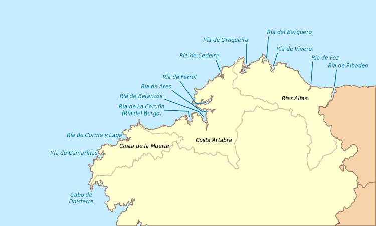 Rías Altas Galicia (fuente Wikipedia)